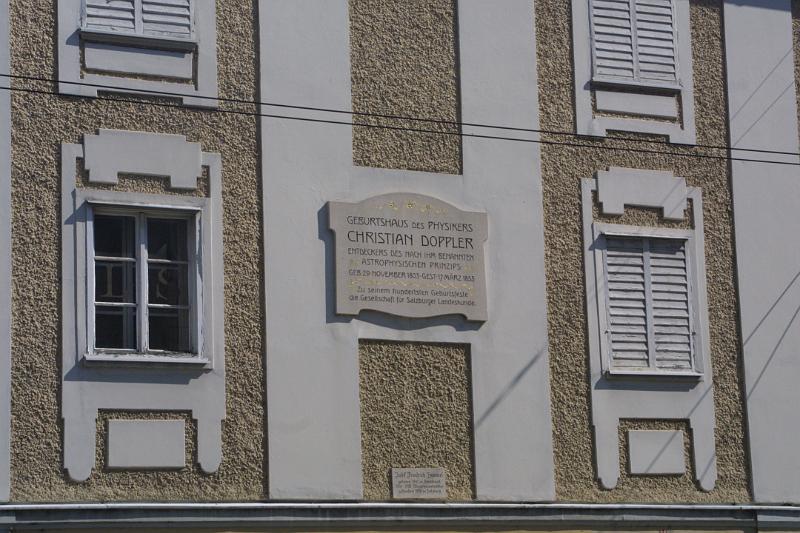 00295.jpg - Plaque on the house where Christian Doppler was born