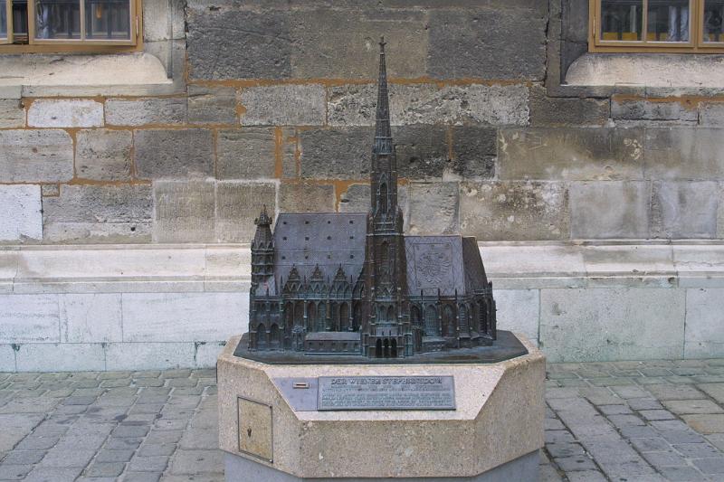 00412.jpg - Model of St. Stephens outside the real thing.