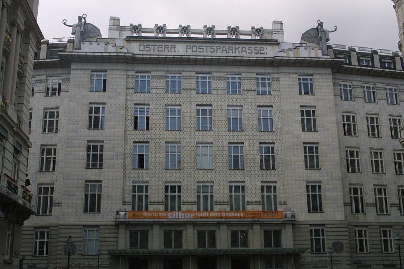 00447.jpg - Postsparkasse which faces the previous building across Georg Coch Platz