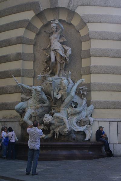 00514.jpg - One of the fountains on Michaelerplatz in front of the Hofburg