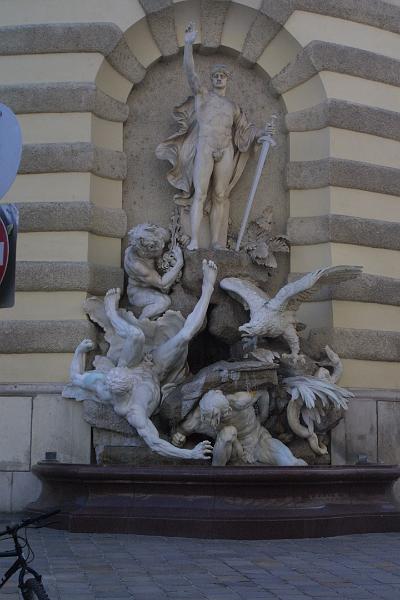 00515.jpg - Another fountain on Michaelerplatz in front of the Hofburg