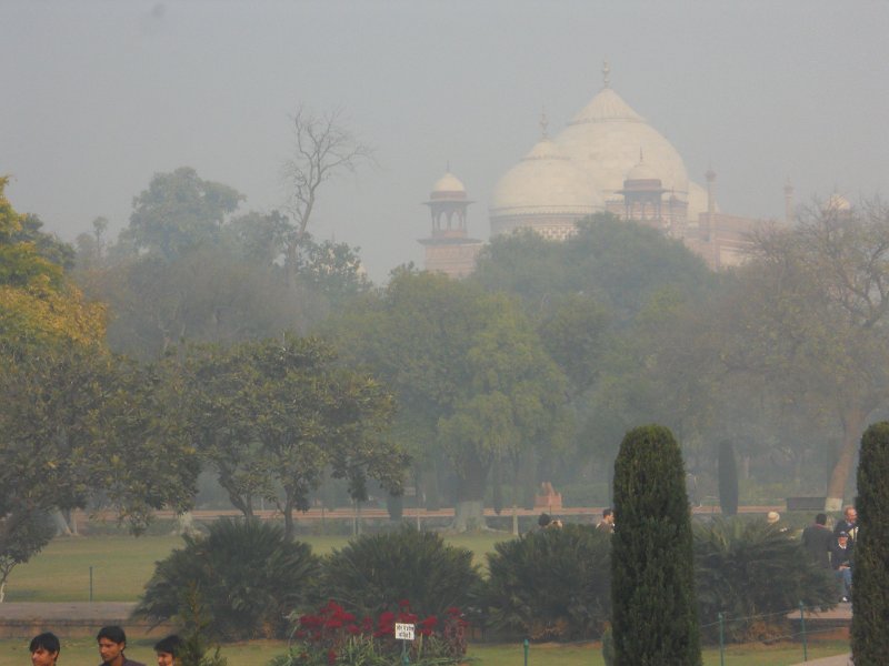 2122211_GuestHouseMosqueTajMahal.jpg - The gardens around the Taj Mahal (Mosque in background).