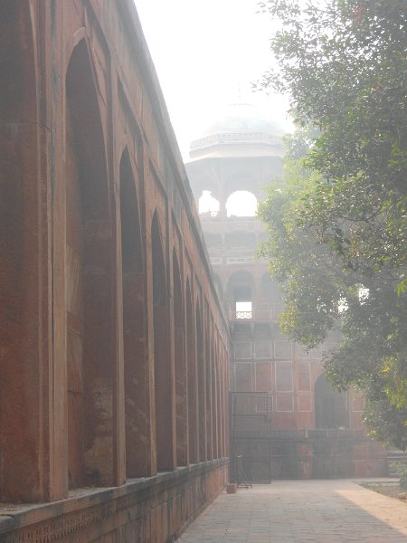 2144249_WallAndTowerTajMahal.jpg - Corner tower on the garden wall surounding the Taj Mahal.