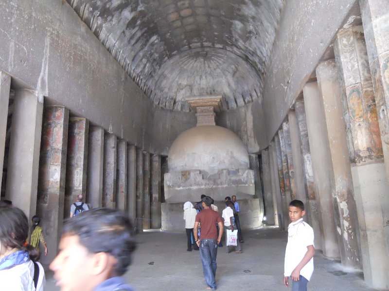 2033988_AjantaCaves.jpg - Stupa inside temple cave. The Ajanta Caves.