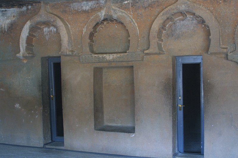 2034000_MonksCellsAjantaCaves.jpg - Monastery cells. The Ajanta Caves.