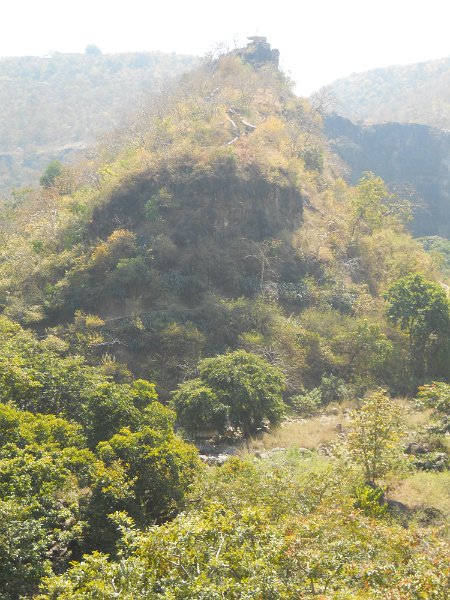 2034992_AjantaCaves.jpg - Observation post across the river from the Ajanta Caves.