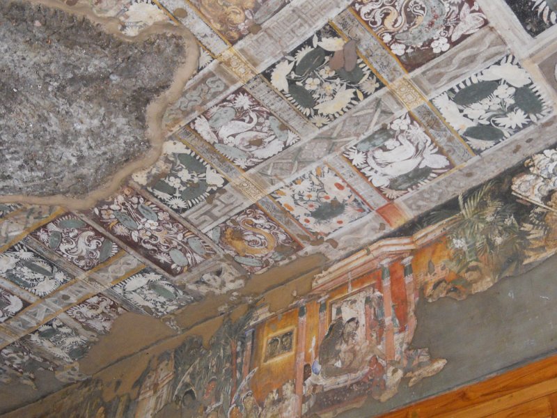2038998_AjantaCaves.jpg - Ceiling and wall paintings. The Ajanta Caves.