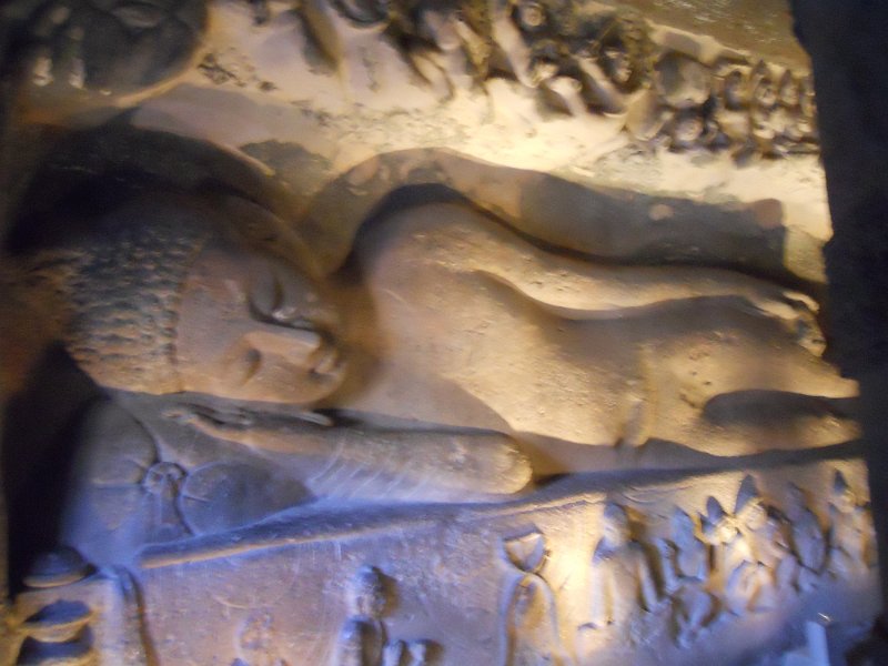 2049108_AjantaCaves.jpg - Sleeping buddha. The Ajanta Caves.