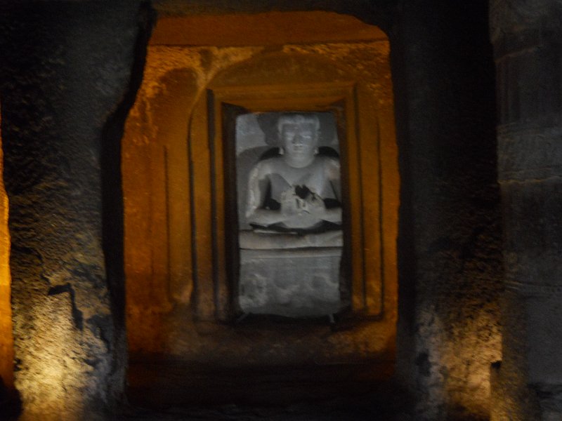 2054116_AjantaCaves.jpg - Shrine inside monastery. The Ajanta Caves.