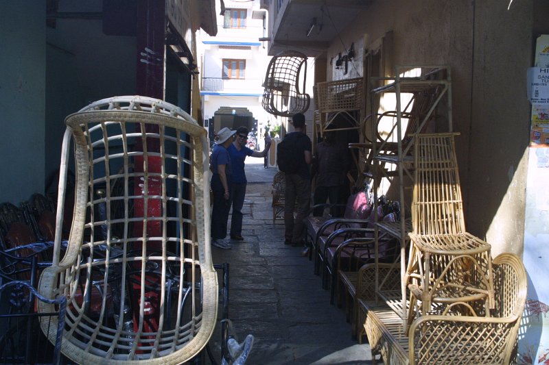 1022000_Bangalore.jpg - A shop where they make cane furniture. Bangalore.