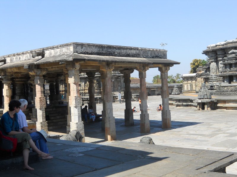 1452767_BelurTempleKarnataka.jpg - Jen and Jim relaxing at the Chennakesava Temple, Belur