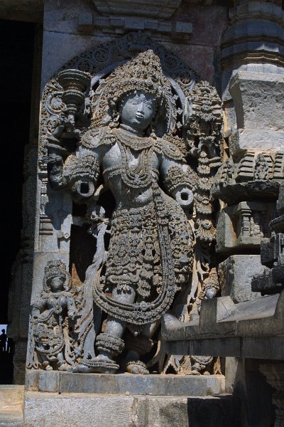 1478000_FigureHalebiduTempleKarnataka.jpg - Door guard at the Hoysaleswara Temple, Halebidu