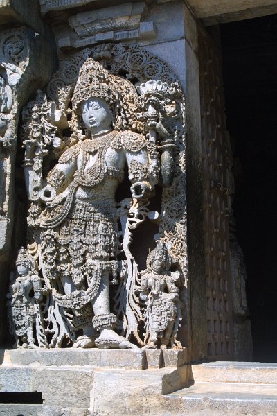 1479000_FigureHalebiduTempleKarnataka.jpg - Door guard at the Hoysaleswara Temple, Halebidu