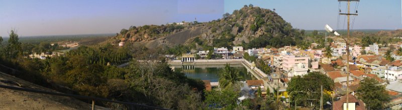 1507100_ViewFromSrivanaBegolaKarnataka.jpg - View from the stairs up to the statue at Sharavanabelagola.