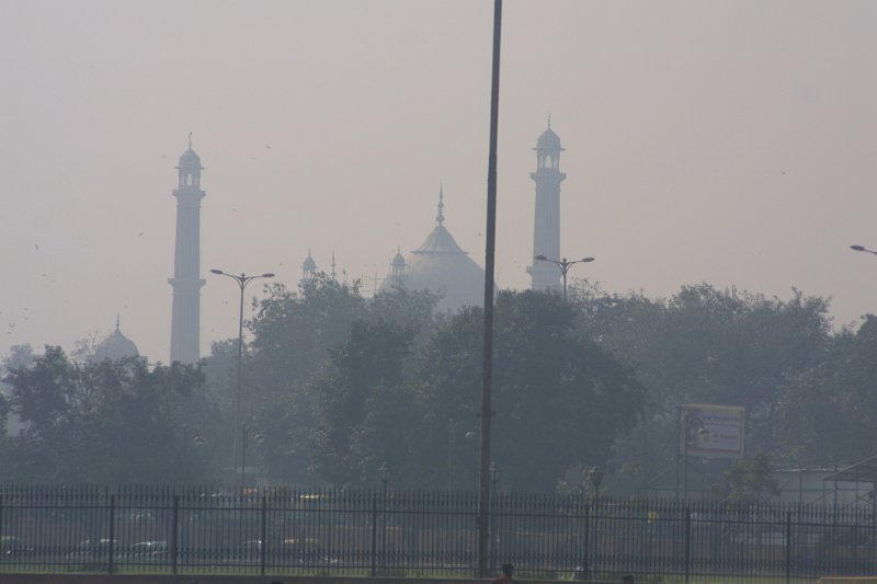 2252000_MosqueNearRedFortDelhi.jpg - View of a mosque from the Red Fort. Delhi.