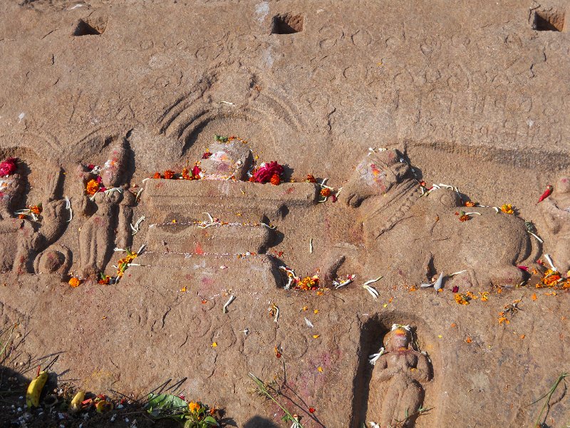 1114646_SmallShrineOnShoreHampi.jpg - Small Shrine on the shore at Hampi.
