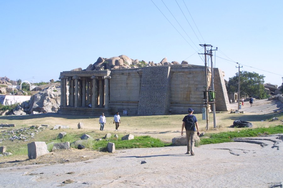 1179000_MartinAndRuinsHampi.jpg - View of Kadalekalu Ganesha temple.