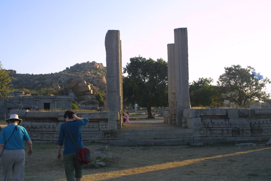 1232000_KathyAndJenHampi.jpg - Ruins near the Vitthala Temple Hampi.