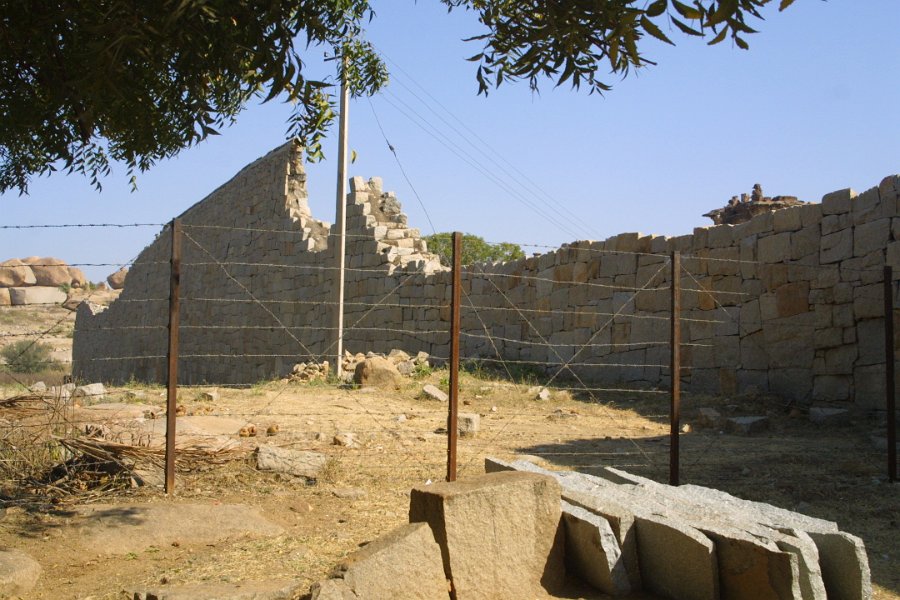 1264000_ZenanaEnclosureWallHampi.jpg - Zenana enclosure wall. Hampi.