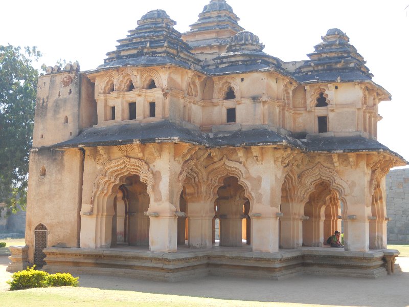 1268657_LotusMahalZenanaEnclosureHampi.jpg - The Lotus Mahal inside the Zenana enclosure. Hampi.