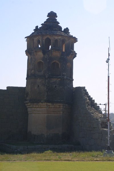 1279000_ZenanaEnclosureHampi.jpg - The Watch Tower inside the Zenana enclosure. Hampi.