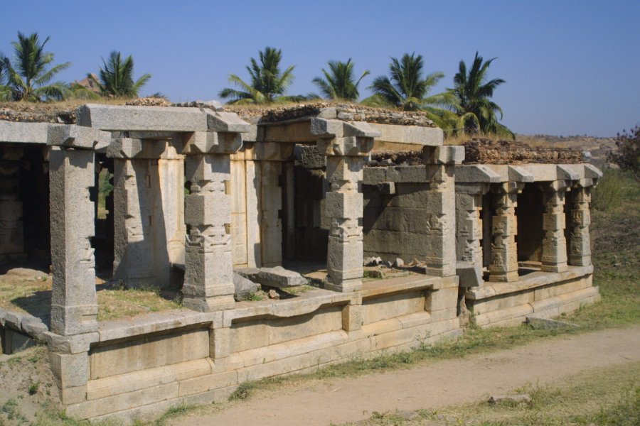 1297000_RuinsZenanaEnclosureHampi.jpg - Ruins at the Zenana Enclosure. Hampi.