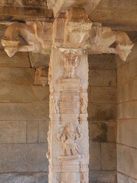 1302678_ColumnJainaTempleHampi.jpg - Column inside Jaina Temple. Hampi.