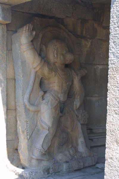 1316000_HanumanSlabRangaTempleHampi.jpg - Hanuman carving at the Ranga Temple. Hampi.