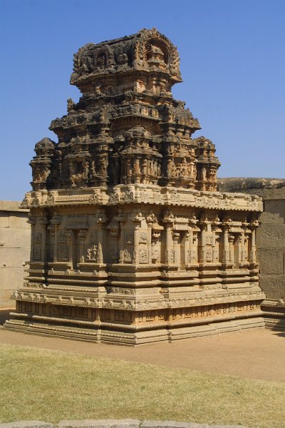 1361000_GoddessSubshrineRoyalTempleHampi.jpg - Goddess Subshrine at the Hazara Rama Temple. Hampi.