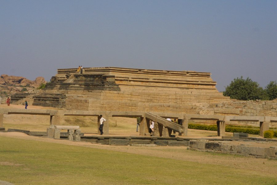 1408000_WaterChannelsRoyalEnclosureHampi.jpg - Aqueduct inside the Royal Enclosure. Hampi.