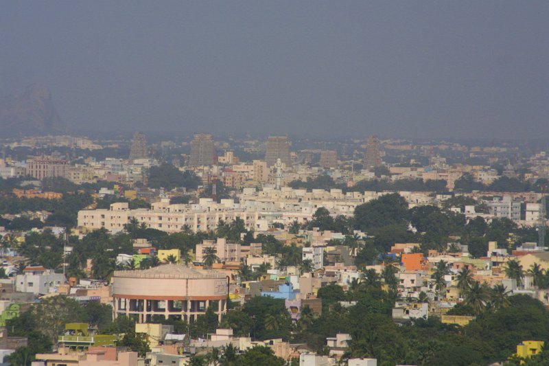 1553000_MaduriaFromHotelGarden.jpg - View of Madurai from the Taj Garden Retreat Hotel.