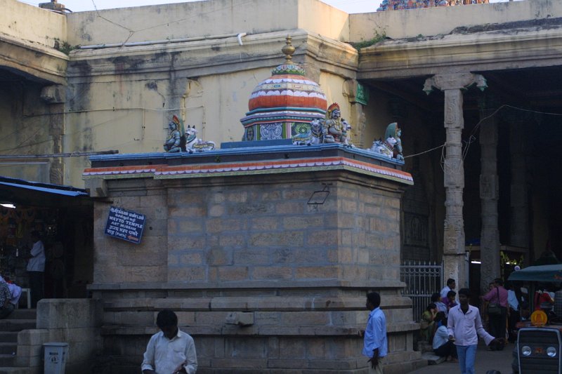 1571000_InsideMeenakshiTempleCompound.jpg - Shrine in courtyard inside the Meenakshi Temple. Madurai.