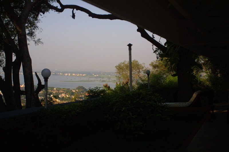 1603000_TajGardenRetreatHotelBackView.jpg - View out our back door at the Taj Garden Retreat Hotel. Madurai.