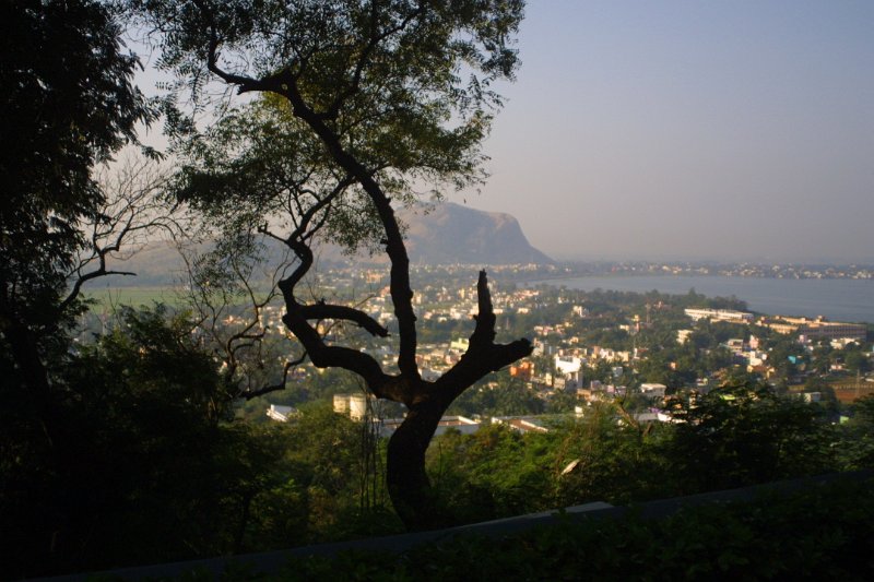 1605000_TajGarderRetreatHotelBackView.jpg - View out our back door at the Taj Garden Retreat Hotel. Madurai.
