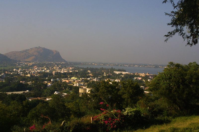 1612000_TajGardenHotelBackView.jpg - View out our back door at the Taj Garden Retreat Hotel. Madurai.