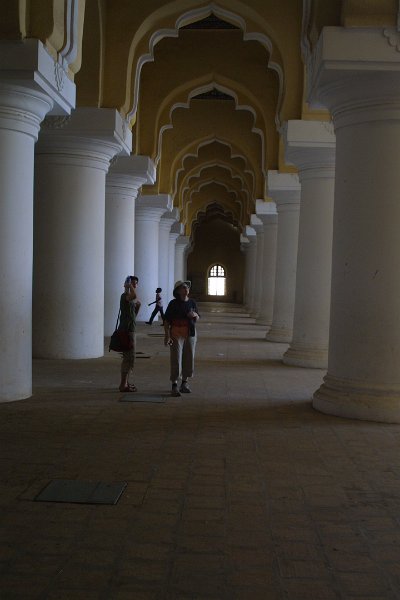 1631000_ThirumalaiNayakPalaceMadurai.jpg - Jen and Kathy at the Thirumalai Nayak Palace. Madurai