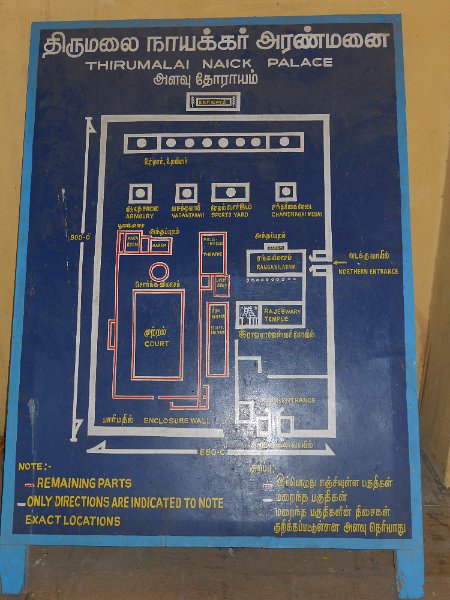 1635841_ThirumalaiNayakMahalMadurai.jpg - Map of the Thirumalai Nayak Palace. Madurai