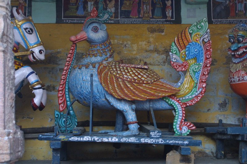 1673000_KoodalAlagarTemple.jpg - Processional figures inside the Koodal Alagar Temple. Madurai.