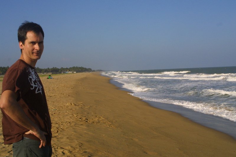 1887000_MartinAtTheBeachOnTheBayOfBengal.jpg - Martin at the beach on the Bay of Bengal near Pondicherry.