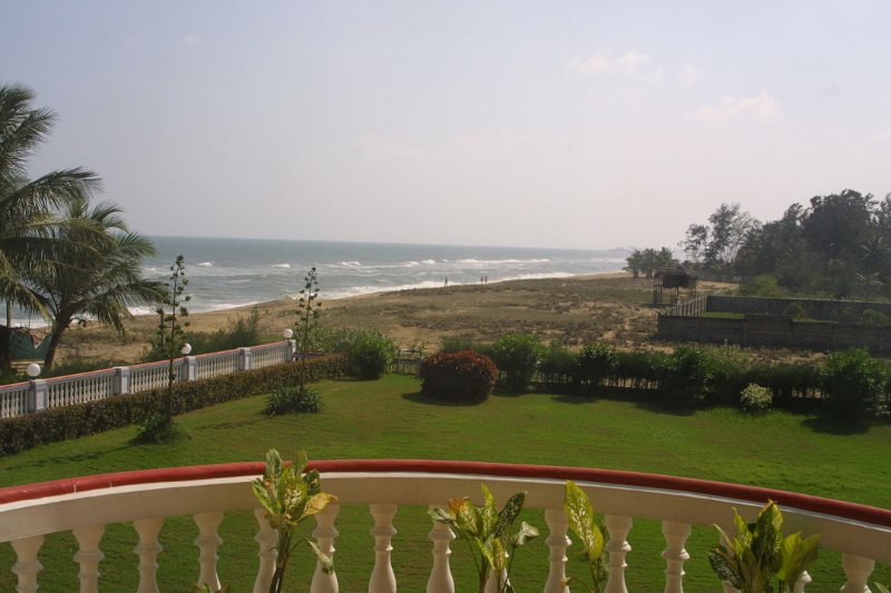 1918000_ViewFromRoomAtIdealBeachResort.jpg - View of the beach from our balcony at the Ideal Beach Resort near Mahabalipuram.