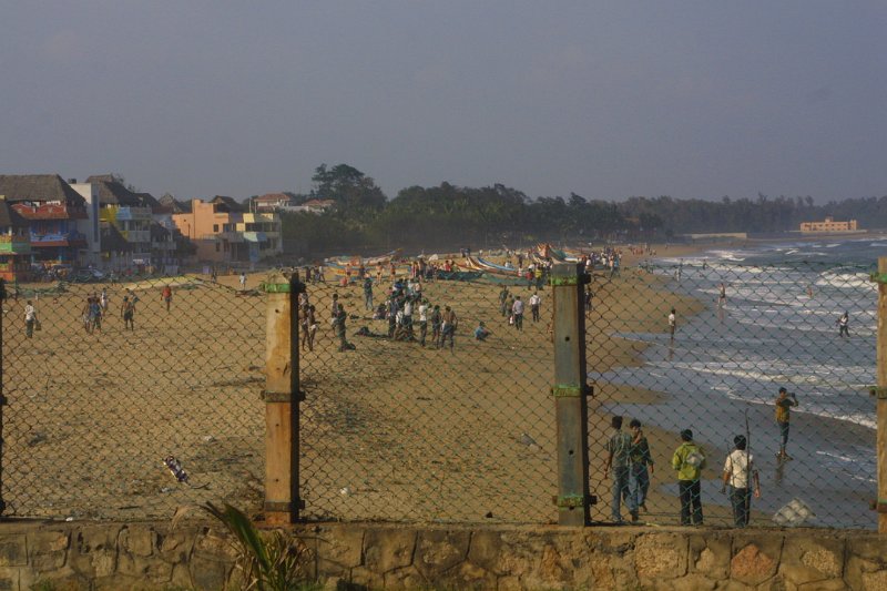 1924000_BeachViewFromShoreTemple.jpg - View of the beach from the Shore Temple at Mahabalipuram.