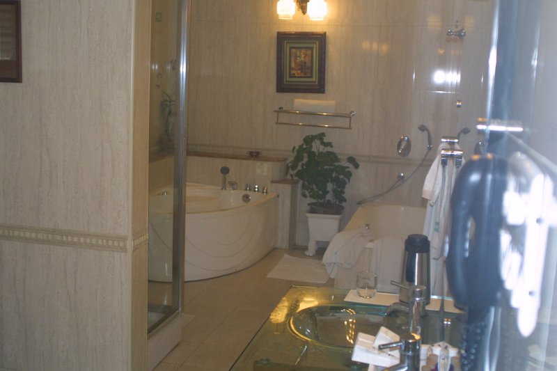 1949000_OurBathroomAtIdealBeachResort.jpg - The bathroom in our apartment at the Ideal Beach Resort. Mahabalipuram.