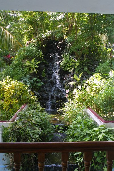 1689000_WaterFallAtIdealRiverViewResort.jpg - Water fall at the Ideal River View Resort. Thanjavur.