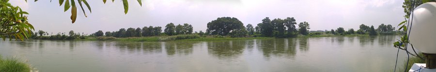1694100_RiverViewAtResort.jpg - View of the Vennar River at the Ideal River View Resort. Thanjavur.