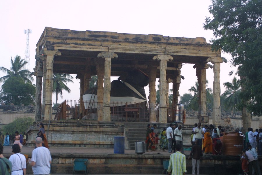 1741000_NandiAtBrihadisvaraTemple.jpg - Nandi at the Brihadisvara Temple. Thanjavur.