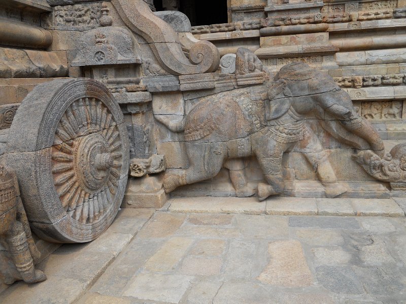 1764921_AiravateswararTemple.jpg - Elephant carving at the Airavateswarar Temple. Darasuram.