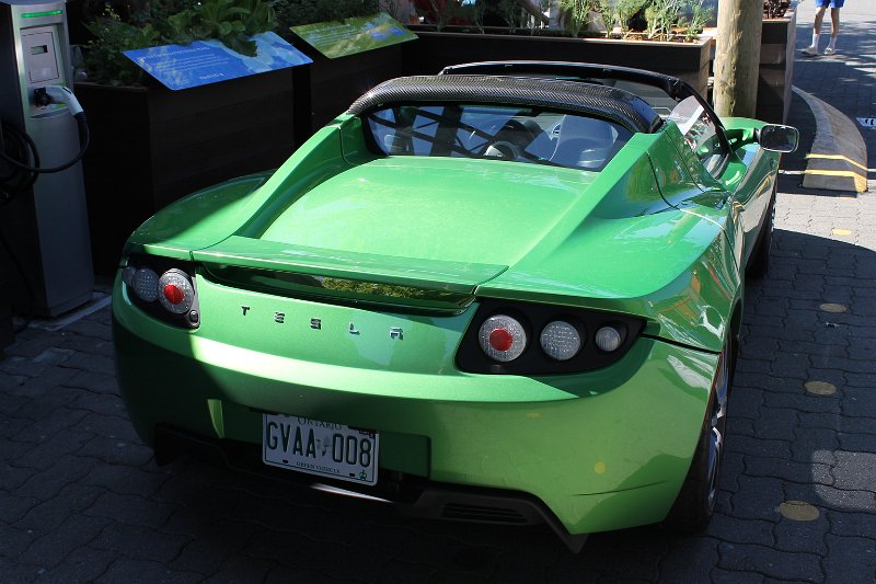 IMG_0366.JPG - A Tesla car at Granville Island, Vancouver.